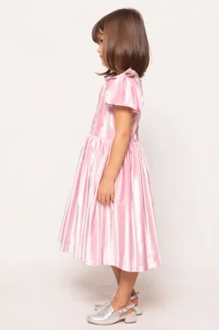 Mini Tiara Dress in Pink Velvet