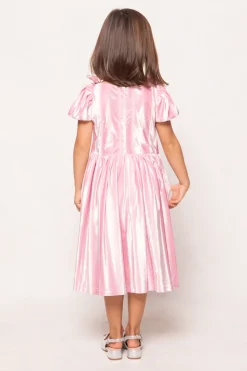 Mini Tiara Dress in Pink Velvet