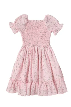 Mini Valencia Dress in Pink Ditsy Floral