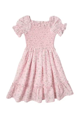 Mini Valencia Dress in Pink Ditsy Floral