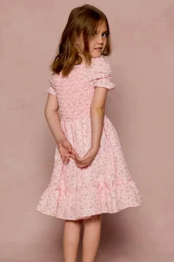 Mini Valencia Dress in Pink Ditsy Floral