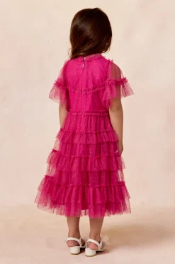 Mini Whimsical Dress in Fuchsia