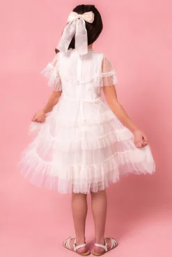 Mini Whimsical Dress in White