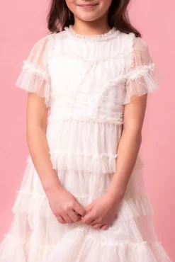 Mini Whimsical Dress in White