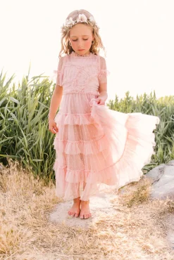 Mini Whimsical Maxi Dress in Blush