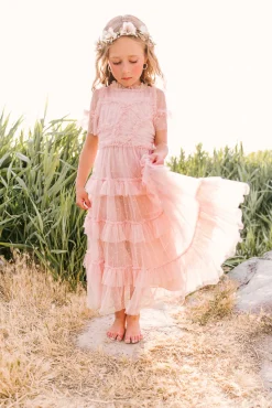 Mini Whimsical Maxi Dress in Blush