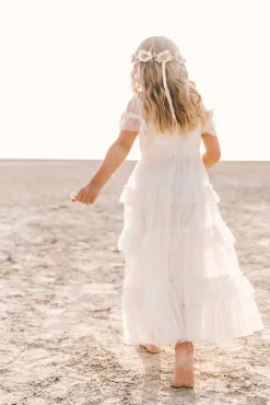 Mini Whimsical Maxi Dress in White