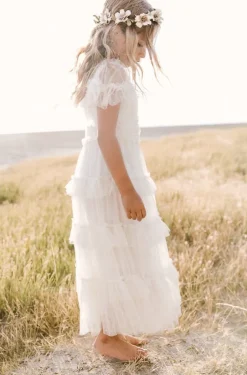 Mini Whimsical Maxi Dress in White