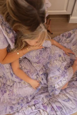 Mini Winnie Dress in Lavender Aquarelle Fleur
