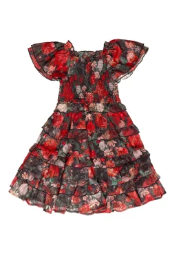Mini Winnie Dress in Midnight Roses
