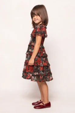 Mini Winnie Dress in Midnight Roses