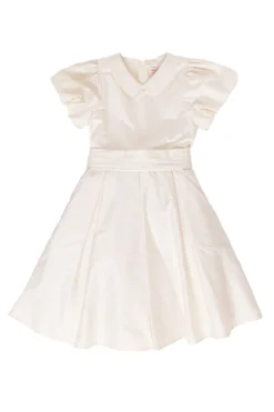 Mini Wrenley Dress in Cream Taffeta