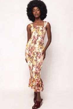 Mira Dress in Garden Rose