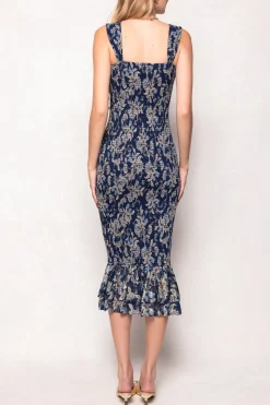 Mira Dress in Gilded Vine