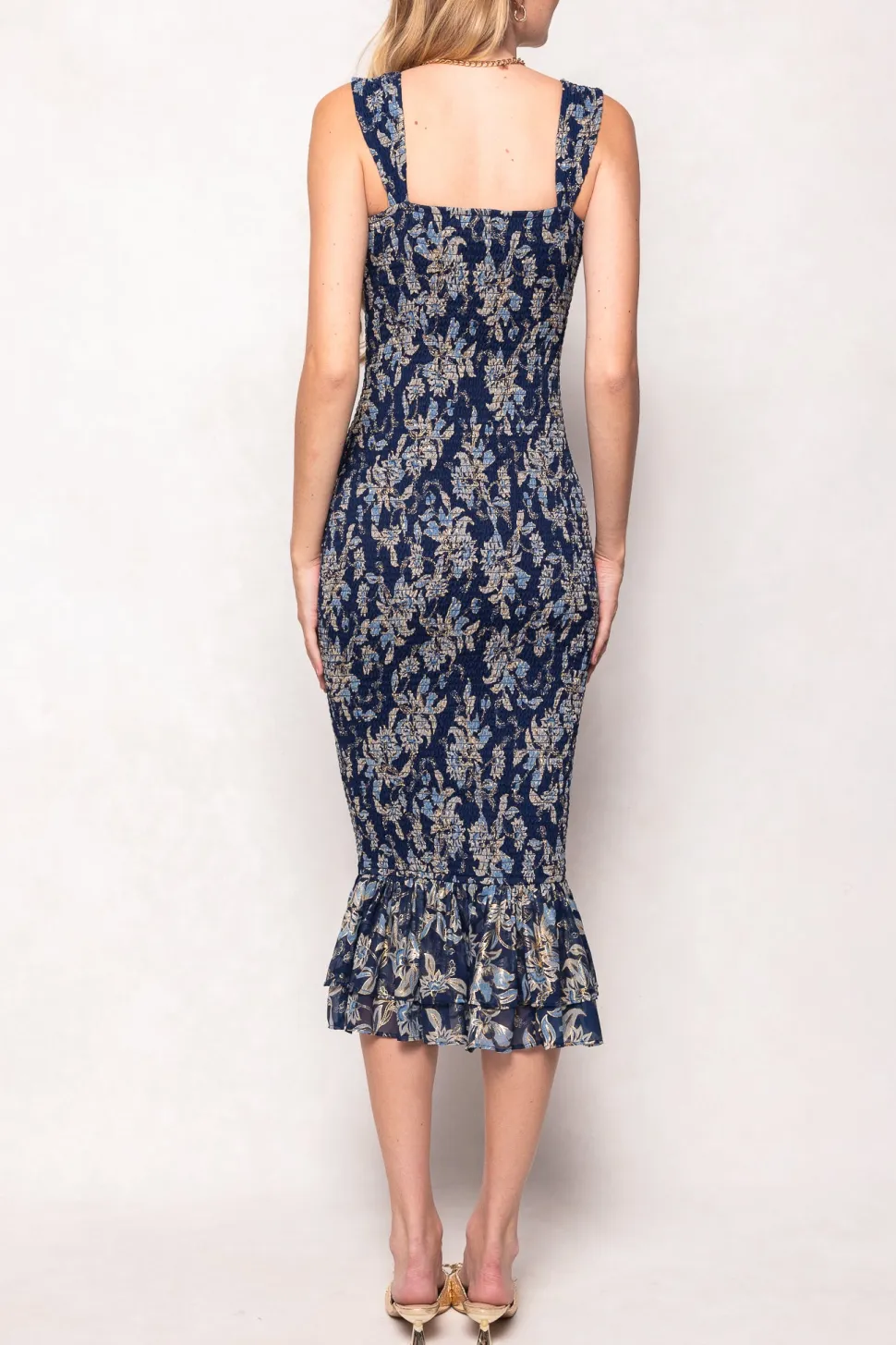 Mira Dress in Gilded Vine