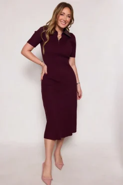 Ora Dress in Burgundy