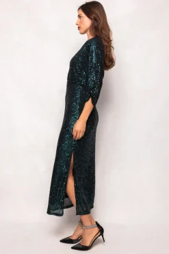Orion Dress in Green Sequin