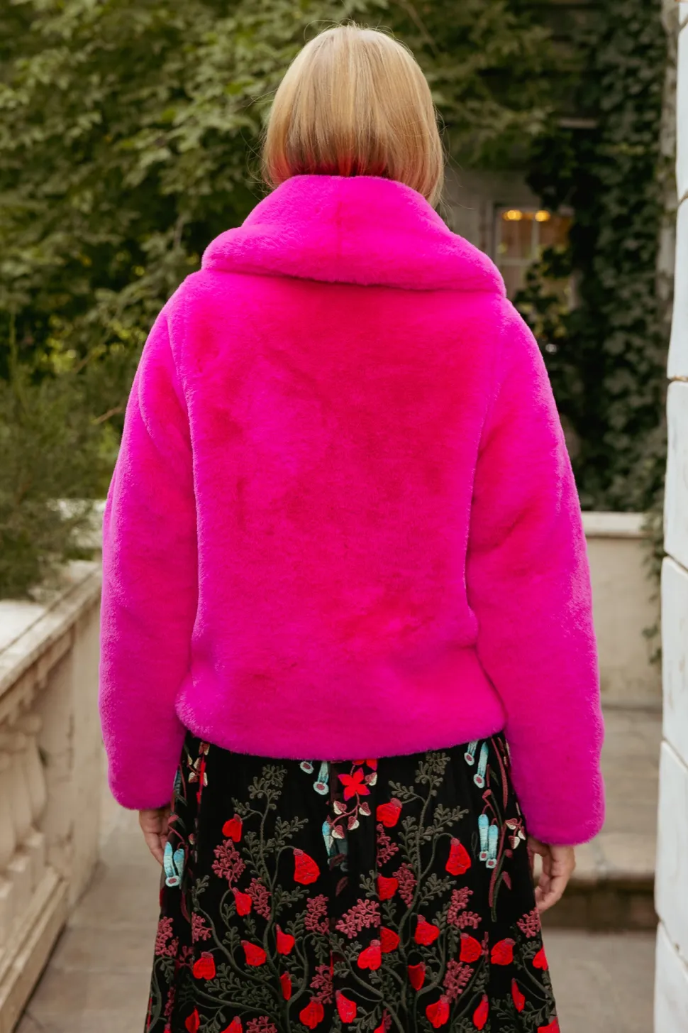 Pandora Coat in Fuchsia