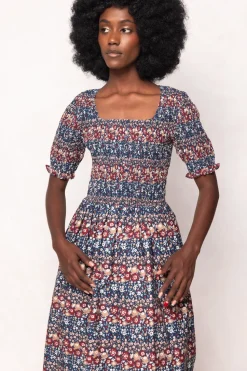 Parker Dress in Dusk Floral Medley