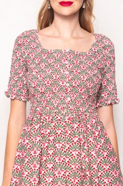 Parker Dress in Floral Fan