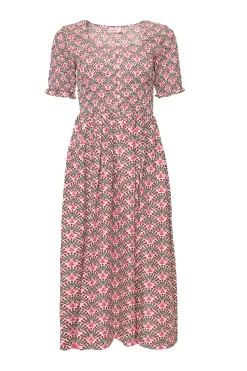 Parker Dress in Floral Fan