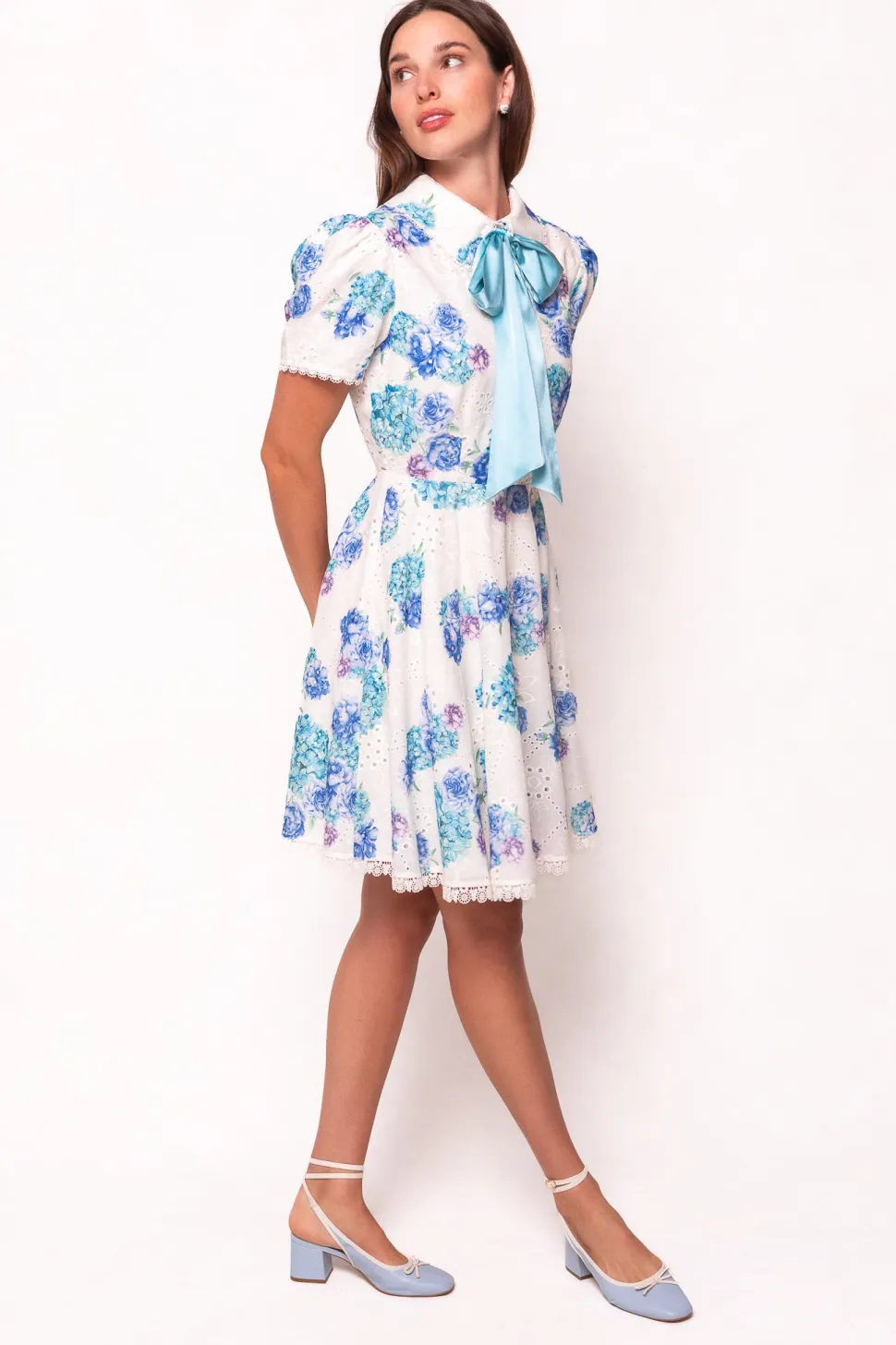 Penny Dress in Blue Floral