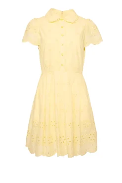 Penny Dress in Butter Yellow Eyelet