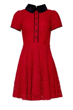 Penny Dress in Red Lace