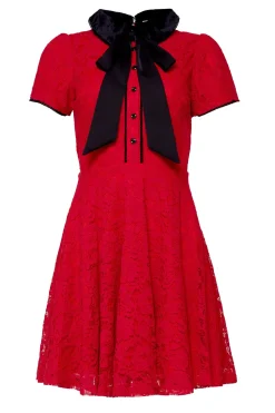 Penny Dress in Red Lace