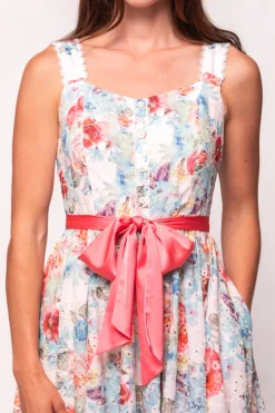 Penny Tank Midi Dress in Multicolor Floral