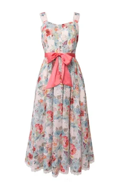 Penny Tank Midi Dress in Multicolor Floral