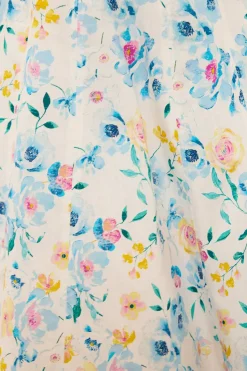 Petal Dress in Blue Bouquet