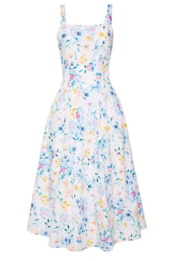 Petal Dress in Blue Bouquet