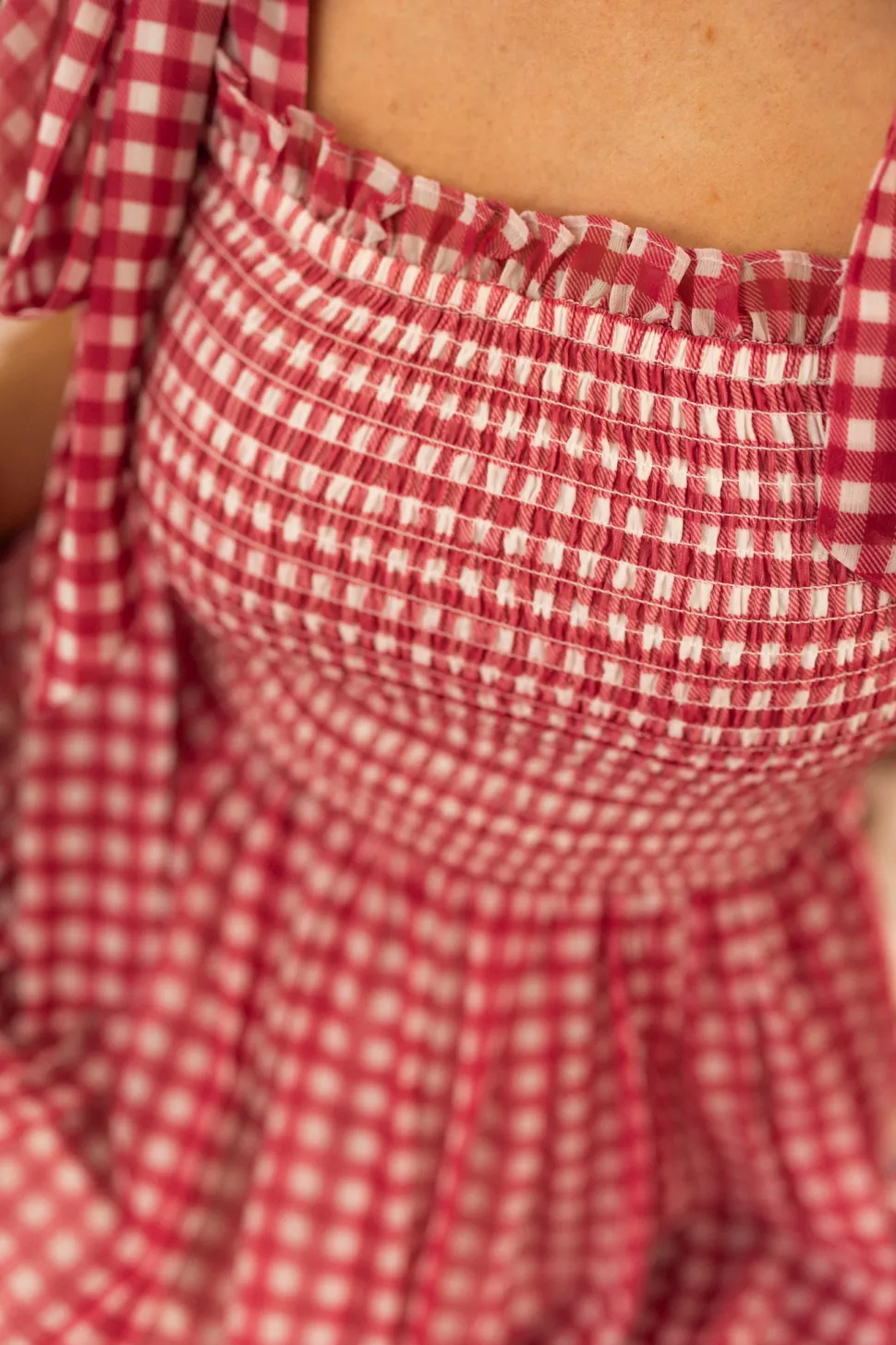 Rayna Dress in Red Gingham