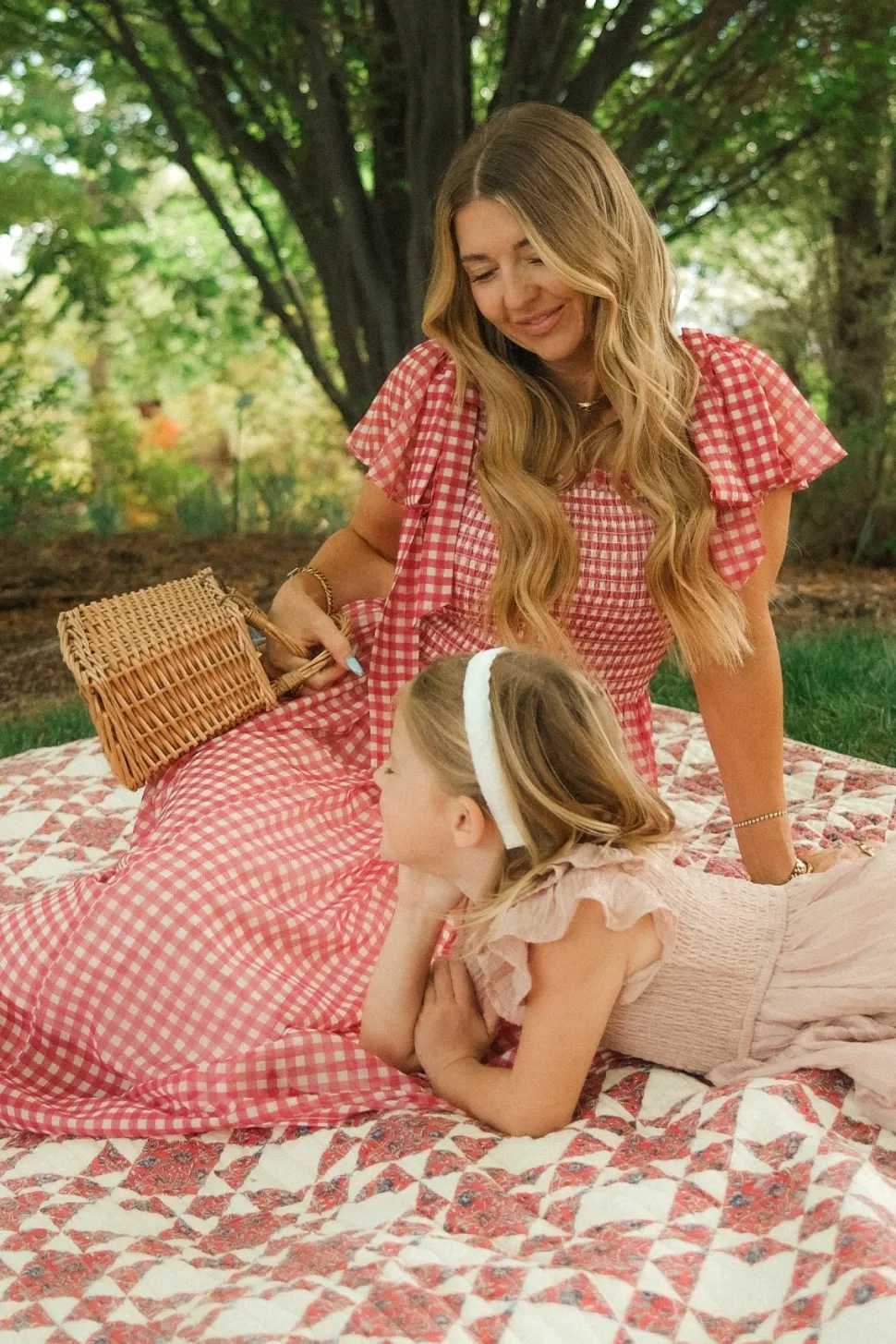 Rayna Dress in Red Gingham