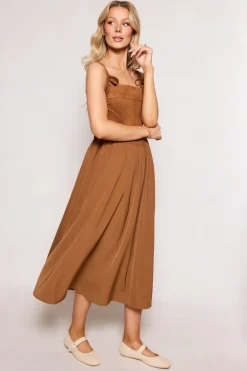 Roma Dress in Tan