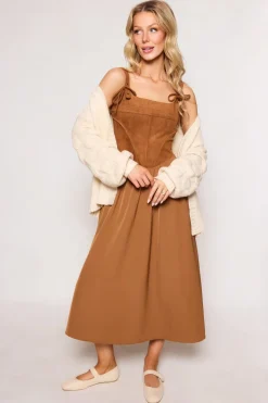 Roma Dress in Tan