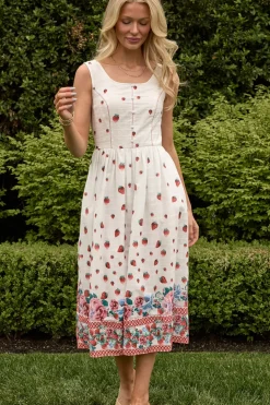 Sadie Dress in Strawberry Vintage Tier