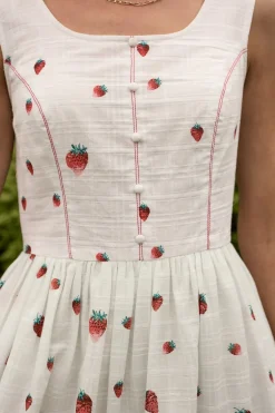 Sadie Dress in Strawberry Vintage Tier