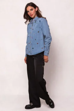 Shay Satin Pants in Black