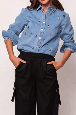 Shay Satin Pants in Black