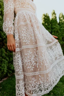 Sicily Dress in Champagne Lining