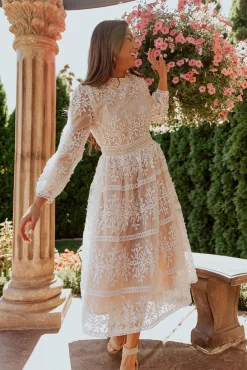 Sicily Dress in Champagne Lining