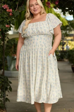 Sonoma Dress in Ivory Porcelain Fleur