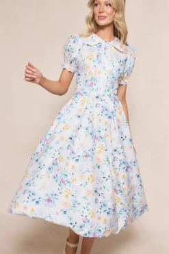 Sophia Dress in Blue Bouquet