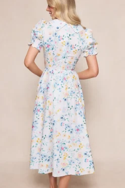 Sophia Dress in Blue Bouquet