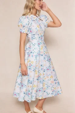 Sophia Dress in Blue Bouquet