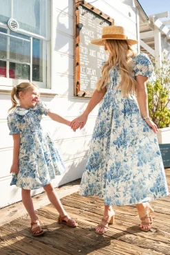 Sophia Dress in Blue Floral
