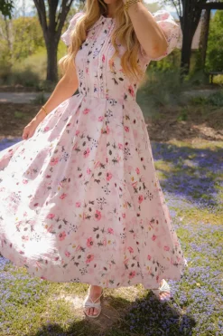 Sophia Dress in Roselyn Pink