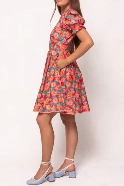 Sophia Short Dress in Poppy